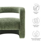 Jaylin Upholstered Chenille Accent Chair - Image 4