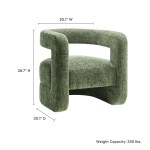 Jaylin Upholstered Chenille Accent Chair - Image 3