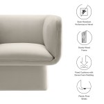 Tate Performance Velvet Accent Chair - Image 4