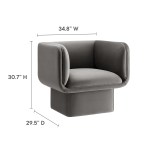 Tate Performance Velvet Accent Chair - Image 21