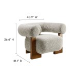 Jace Boucle Accent Chair - Image 12