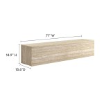 Terra 71" Wall-Mounted TV Stand - Image 4