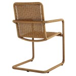 Abacus Outdoor Patio Wicker Dining Chairs Set of 2 - Image 16