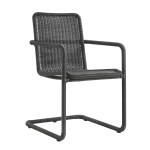 Abacus Outdoor Patio Wicker Dining Chairs Set of 2 - Image 34