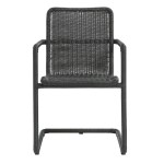 Abacus Outdoor Patio Wicker Dining Chairs Set of 2 - Image 37