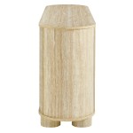 Overture 63” Oval Faux Travertine Sideboard - Image 5