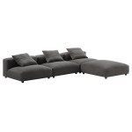 Solace 4-Piece Modular Upholstered Fabric Sectional Sofa - Image 4