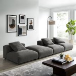 Solace 4-Piece Modular Upholstered Fabric Sectional Sofa - Image 11