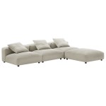 Solace 4-Piece Modular Upholstered Fabric Sectional Sofa - Image 16