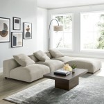 Solace 4-Piece Modular Upholstered Fabric Sectional Sofa - Image 25