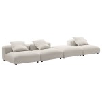 Solace 4-Piece Modular Upholstered Fabric Sectional Sofa - Image 26