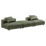 Solace 3-Piece Modular Corduroy Upholstered Sectional Sofa - Image 16