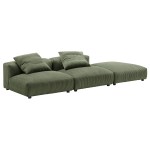 Solace 3-Piece Modular Corduroy Upholstered Sectional Sofa - Image 18