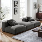 Solace 3-Piece Modular Upholstered Fabric Sectional Sofa - Image 13