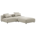 Solace 3-Piece Modular Upholstered Fabric Sectional Sofa - Image 20