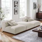 Solace 3-Piece Modular Upholstered Fabric Sectional Sofa - Image 41