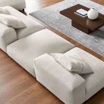 Solace 4-Piece Modular Upholstered Fabric Sectional Sofa With Ottoman - Image 50