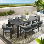 Tahoe 9-Piece Outdoor Patio Aluminum Dining Set - Image 43
