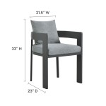 Tahoe 9-Piece Outdoor Patio Aluminum Dining Set - Image 37