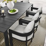 Tahoe 9-Piece Outdoor Patio Aluminum Dining Set - Image 62