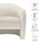 Compose Performance Velvet Accent Chair - Image 3