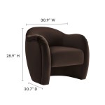 Compose Performance Velvet Accent Chair - Image 22