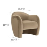 Compose Performance Velvet Accent Chair - Image 49