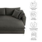 Commix Down Filled Overstuffed Sleeper Sofa - Image 4