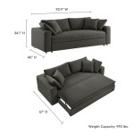 Commix Down Filled Overstuffed Sleeper Sofa - Image 3