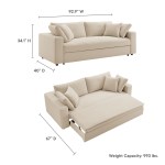 Commix Down Filled Overstuffed Sleeper Sofa - Image 22