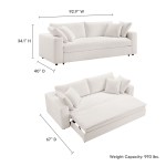 Commix Down Filled Overstuffed Sleeper Sofa - Image 41