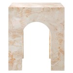 Valen Square Indoor - Outdoor Patio Arched Concrete Side Table - Image 17
