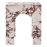 Valen Square Indoor - Outdoor Patio Arched Concrete Side Table - Image 41