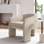 Greer Performance Velvet Upholstered Accent Armchair