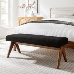Lyra 47" Boucle Upholstered Bench - Image 8