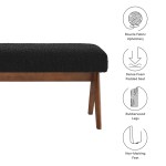 Lyra 47" Boucle Upholstered Bench - Image 3