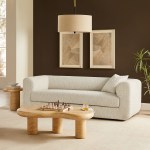Leif 89" Boucle Upholstered Sofa - Image 9