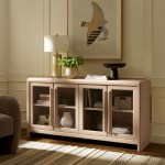 Evren 4-Door Sideboard Storage Display Cabinet - Image 9