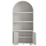 Bellamy Tall Arched Display Cabinet Bookcase - Image 7