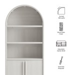 Bellamy Tall Arched Display Cabinet Bookcase - Image 3