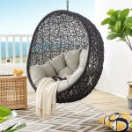 Encase Swing Outdoor Patio Lounge Chair - Image 15
