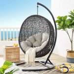 Encase Swing Outdoor Patio Lounge Chair - Image 14