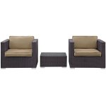 Burrow 3 Piece Outdoor Patio Sofa Set - Image 3