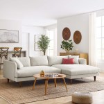 Zoya Right-Facing Down Filled Overstuffed Sectional Sofa - Image 6