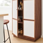 Capri 70" Tall Wood Grain Storage Cabinet - Image 10
