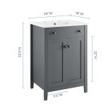Nantucket 24" Bathroom Vanity - Image 3