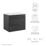 Render 24" Wall-Mount Bathroom Vanity - Image 3