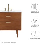 Cassia 36" Teak Wood Bathroom Vanity Cabinet (Sink Basin Not Included) - Image 3