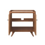 Birdie 36" Teak Wood Bathroom Vanity Cabinet (Sink Basin Not Included) - Image 8