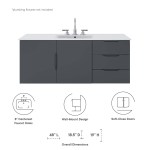 Vitality 48" Single Sink Bathroom Vanity - Image 20